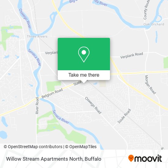 Mapa de Willow Stream Apartments North