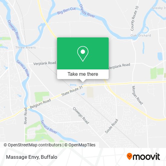 Mapa de Massage Envy