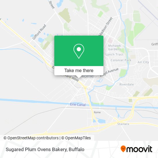 Sugared Plum Ovens Bakery map