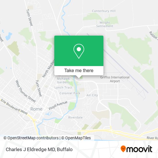 Charles J Eldredge MD map