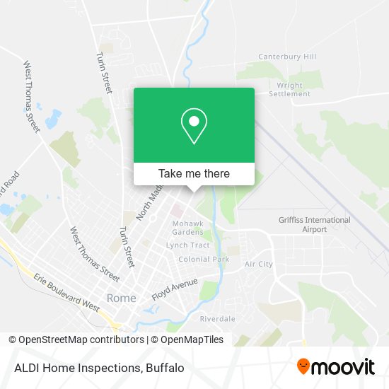 ALDI Home Inspections map
