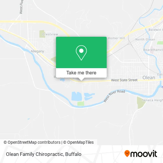 Olean Family Chiropractic map