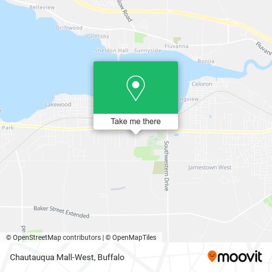 Chautauqua Mall-West map