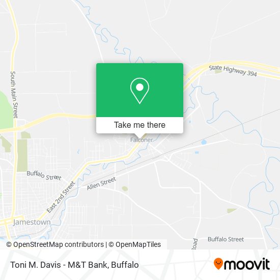 Mapa de Toni M. Davis - M&T Bank