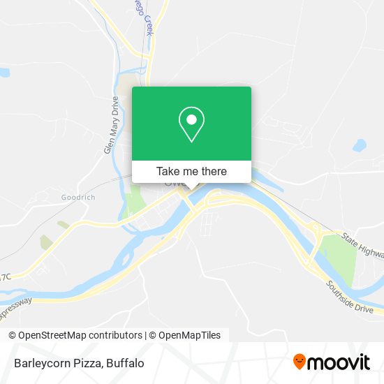 Barleycorn Pizza map