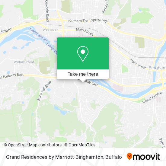 Grand Residences by Marriott-Binghamton map