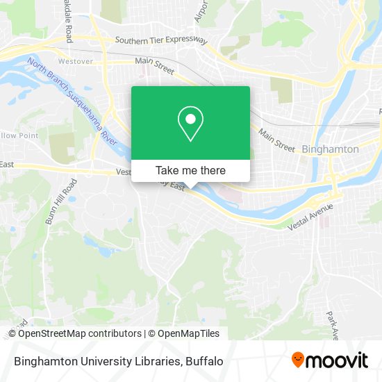 Binghamton University Libraries map