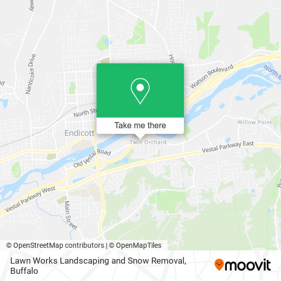 Lawn Works Landscaping and Snow Removal map