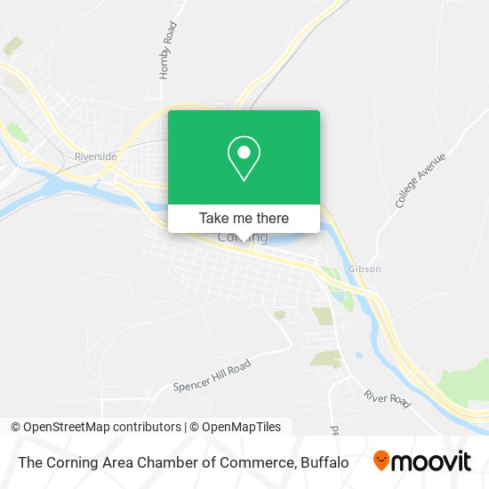 The Corning Area Chamber of Commerce map