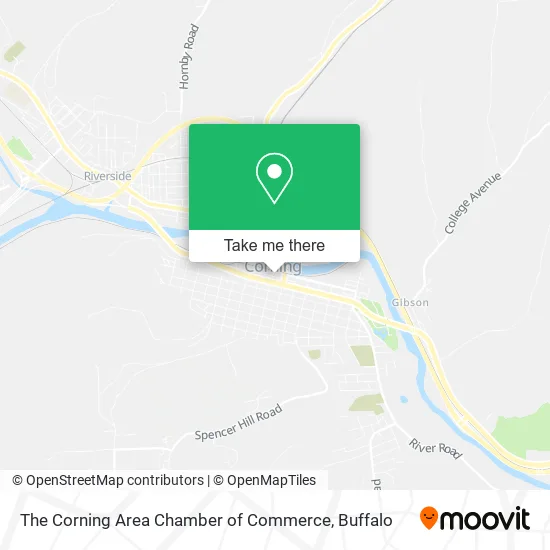 The Corning Area Chamber of Commerce map