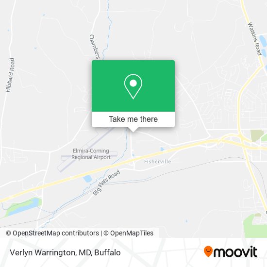Verlyn Warrington, MD map