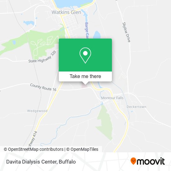 Davita Dialysis Center map