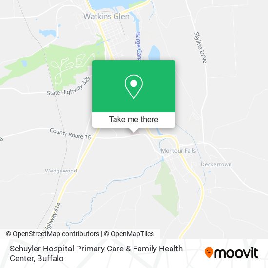Schuyler Hospital Primary Care & Family Health Center map