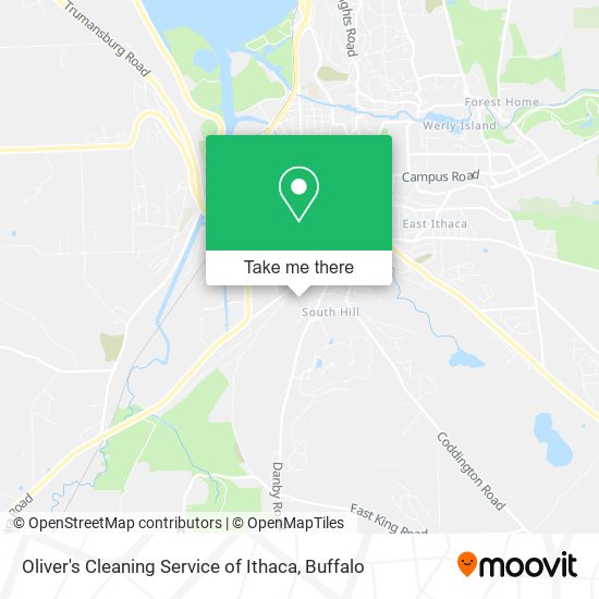 Oliver's Cleaning Service of Ithaca map