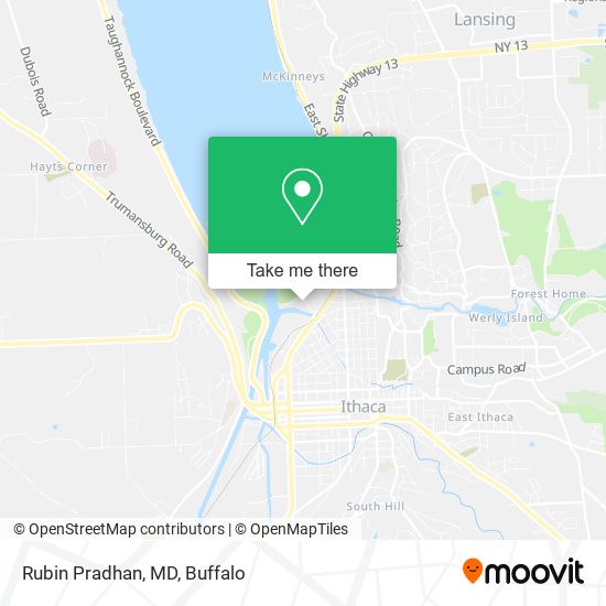 Mapa de Rubin Pradhan, MD