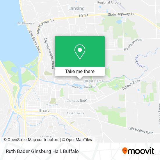 Ruth Bader Ginsburg Hall map