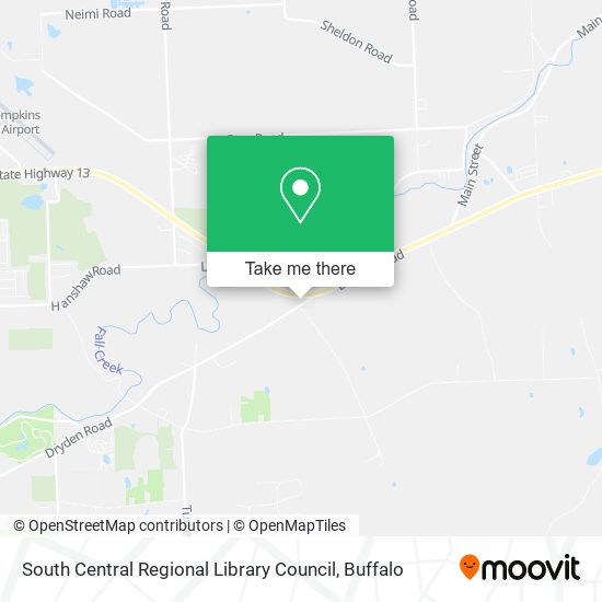Mapa de South Central Regional Library Council