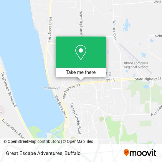 Great Escape Adventures map