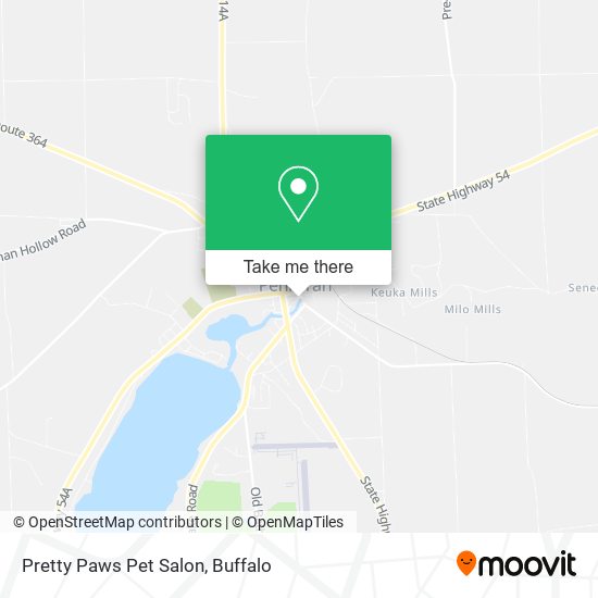 Mapa de Pretty Paws Pet Salon