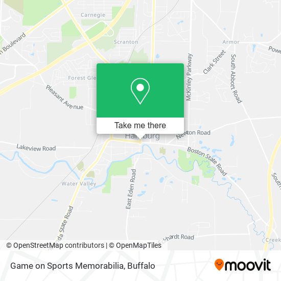Game on Sports Memorabilia map