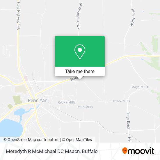 Meredyth R McMichael DC Msacn map