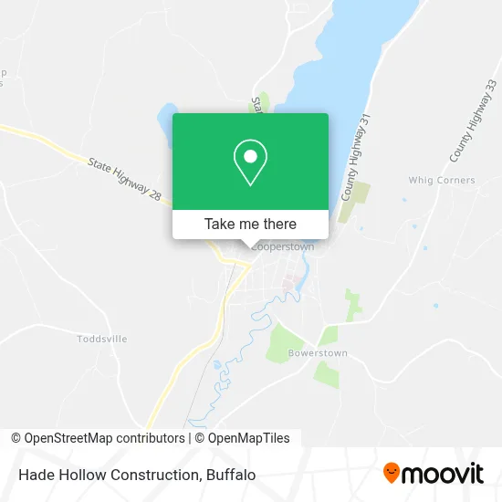 Hade Hollow Construction map