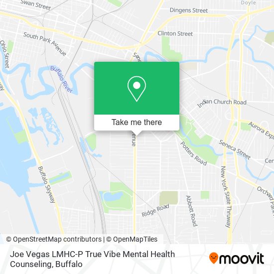 Joe Vegas LMHC-P True Vibe Mental Health Counseling map