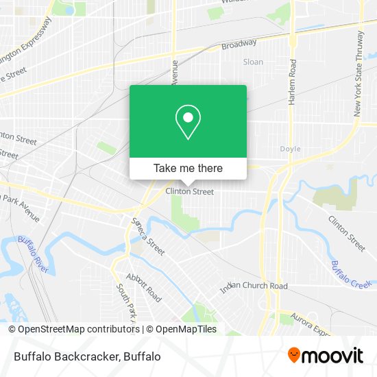 Buffalo Backcracker map