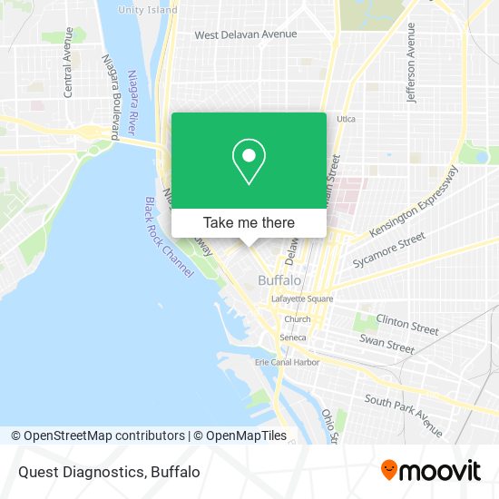 Mapa de Quest Diagnostics