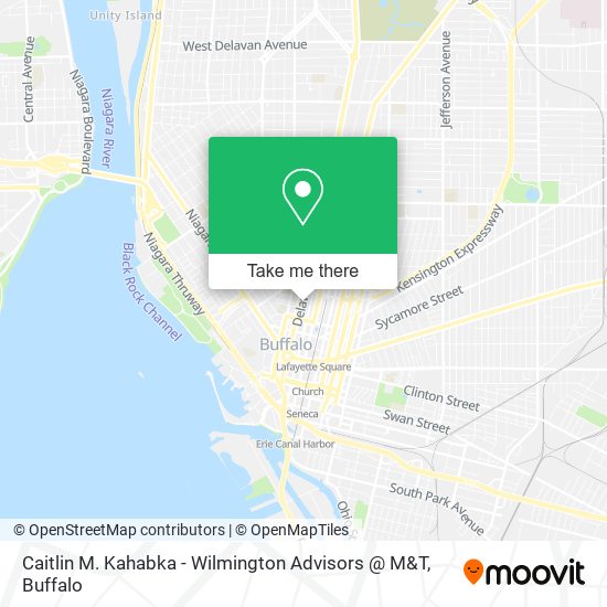 Mapa de Caitlin M. Kahabka - Wilmington Advisors @ M&T