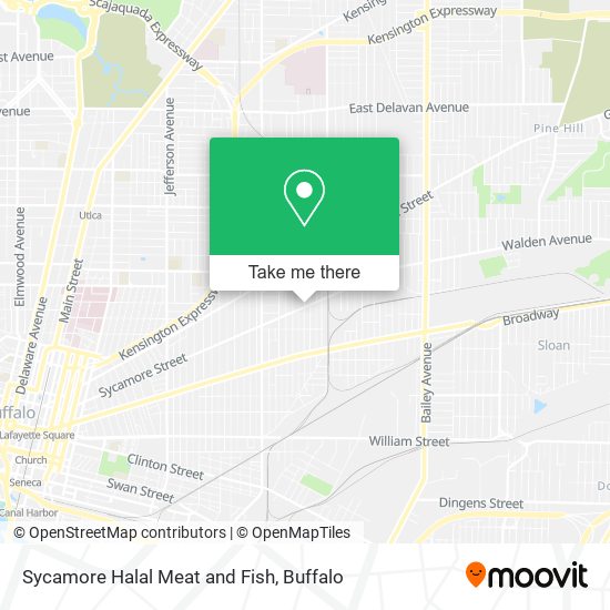 Sycamore Halal Meat and Fish map