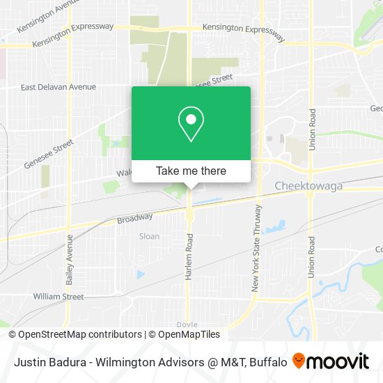 Justin Badura - Wilmington Advisors @ M&T map