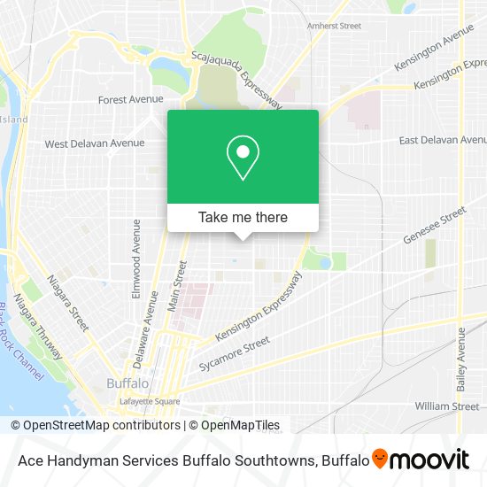 Ace Handyman Services Buffalo Southtowns map