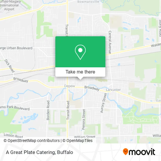 A Great Plate Catering map