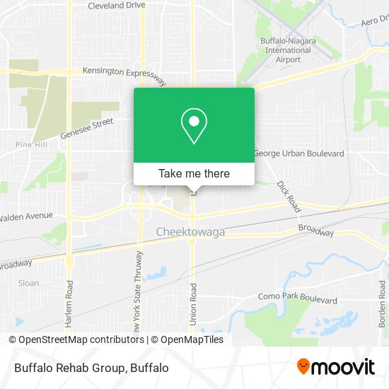 Buffalo Rehab Group map