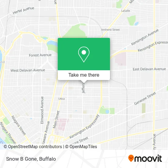 Snow B Gone map