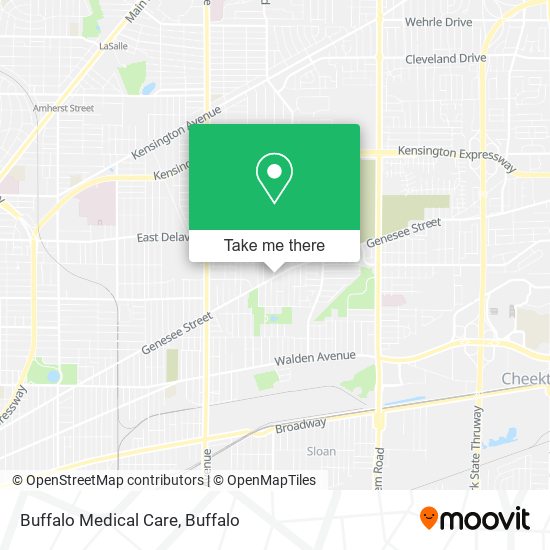 Buffalo Medical Care map