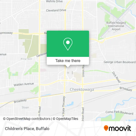 Children's Place map