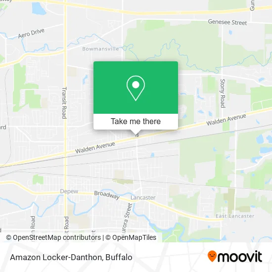Amazon Locker-Danthon map