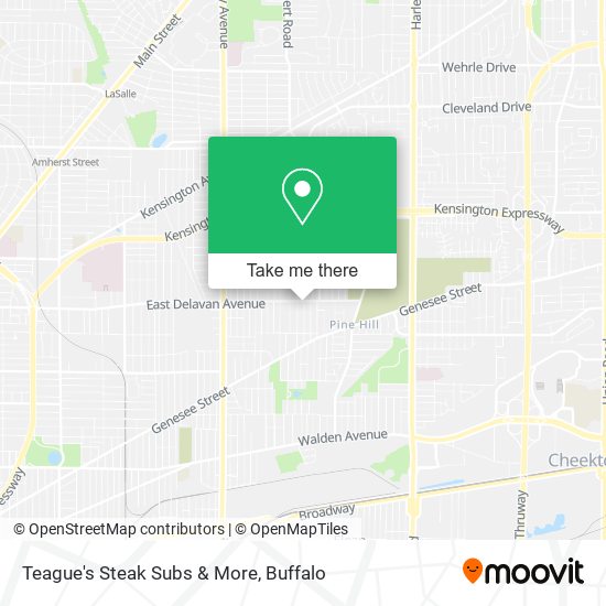 Teague's Steak Subs & More map