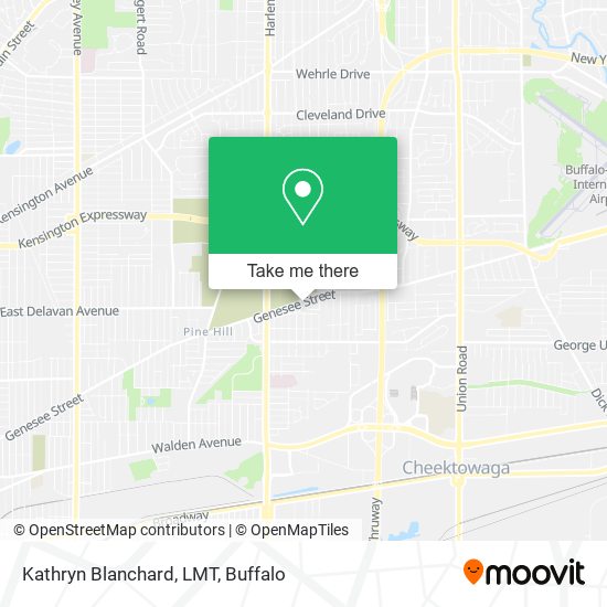 Kathryn Blanchard, LMT map