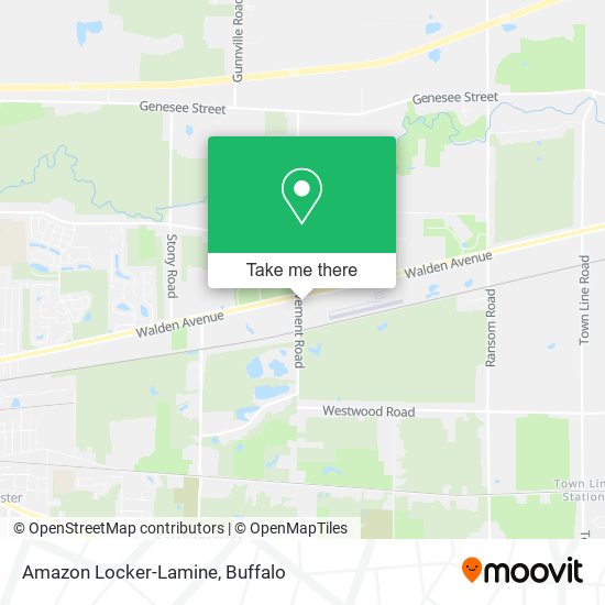 Amazon Locker-Lamine map
