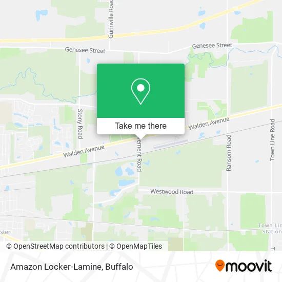 Amazon Locker-Lamine map
