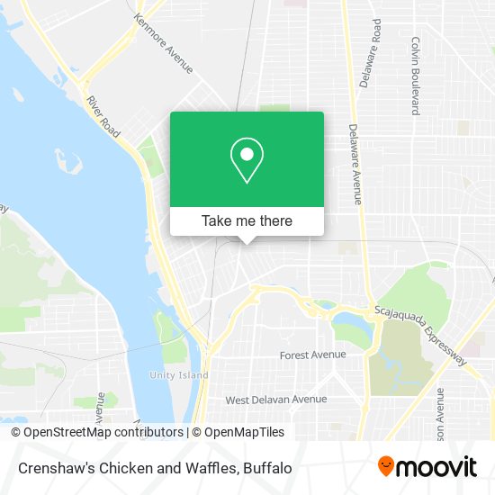 Crenshaw's Chicken and Waffles map