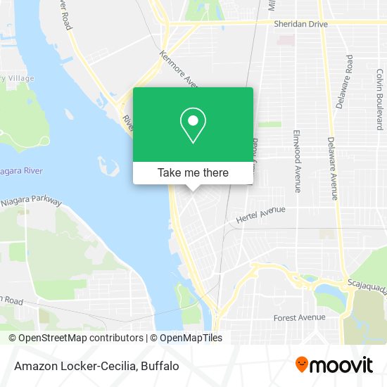 Amazon Locker-Cecilia map