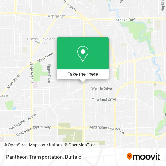 Pantheon Transportation map