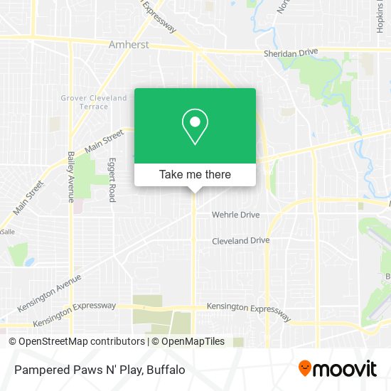 Pampered Paws N' Play map