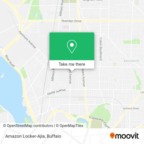 Amazon Locker-Ajla map
