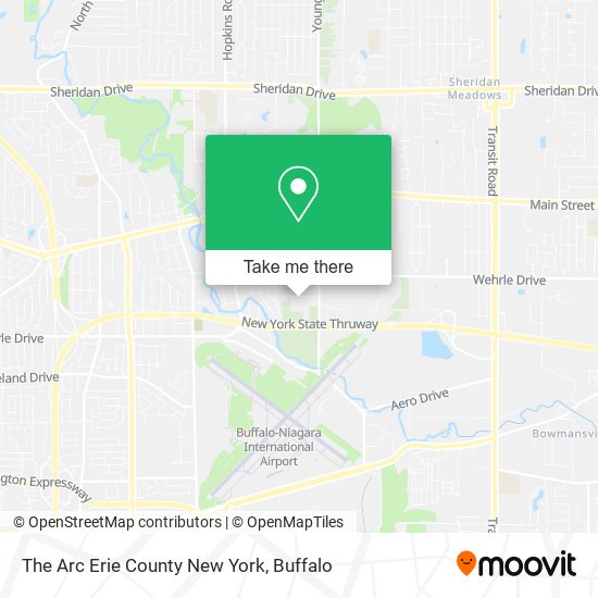 Mapa de The Arc Erie County New York