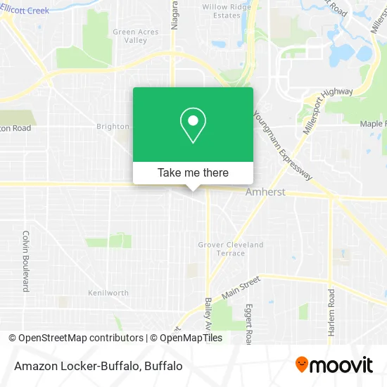 Amazon Locker-Buffalo map